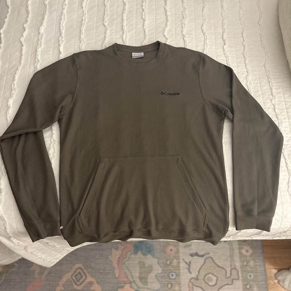 Men’s Columbia Long Sleeve Shirt - Dark Green - Picture 1 of 3